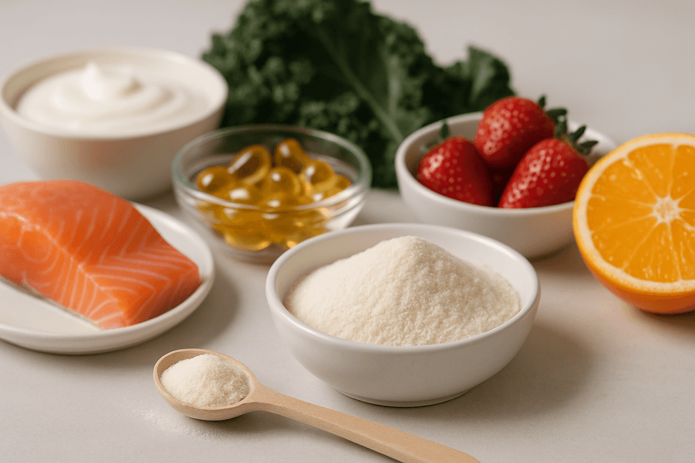 Kollagen aufbauen durch Ernährung – Welche Lebensmittel die Kollagenproduktion fördern